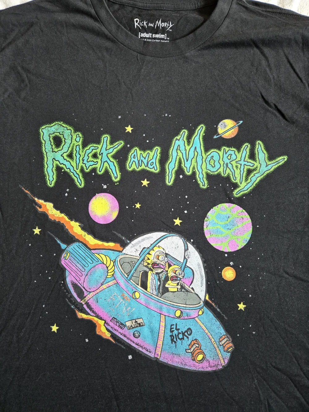 Rick and Morty Black Graphic T-Shirt Size Large– Official Merch - Picture 5 of 6